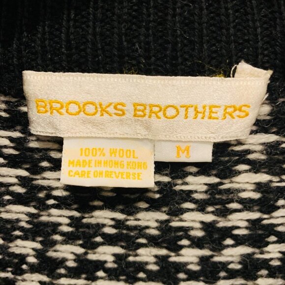 1950’s Brooks Brothers Vintage Thick Heavy Wool Women’s Cardigan Medium Dogtooth - Picture 8 of 14